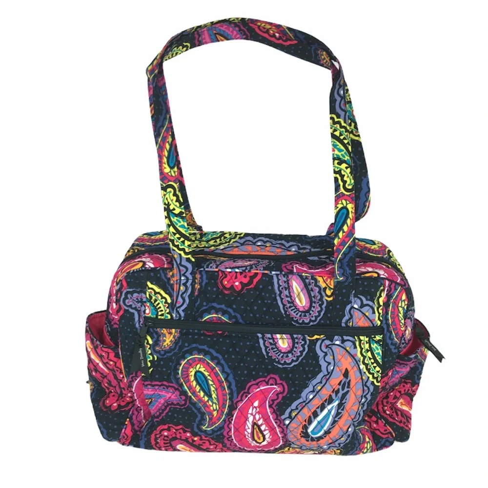 Vera Bradley Twilight Paisley Baby Bag Pink Black